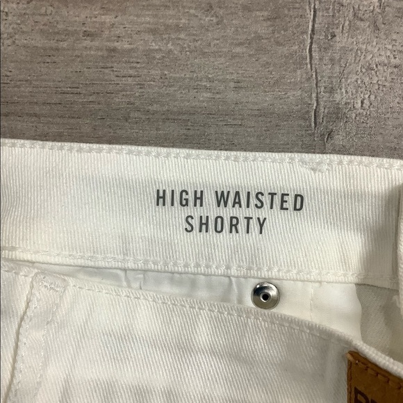 Women's Bethany Mota 2 XS Shorts White Jeans Denim Jean Cut Offs Rippec Torn New - Picture 3 of 9